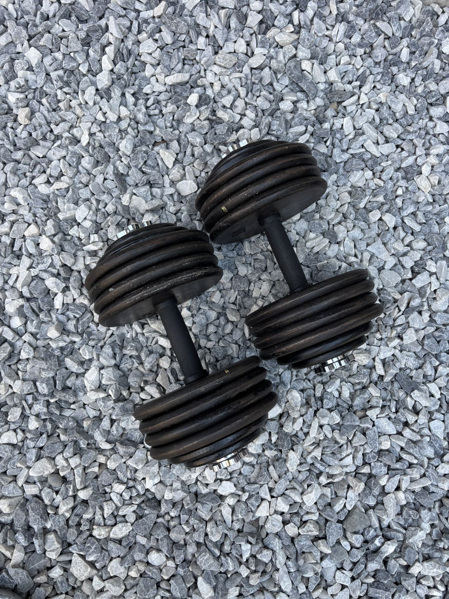 Ajustable Dumbbells 2x100 Lbs