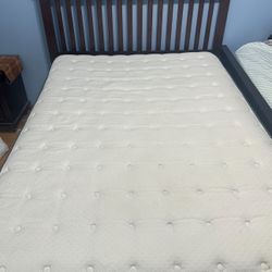 Full Size Bed Frame With Mattress And Pull Out Storage 
