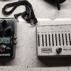 Amp Guitars MXR10Band and Noise gate & Cables 