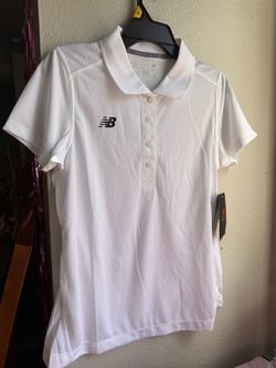 New Balance White Polo Shirt