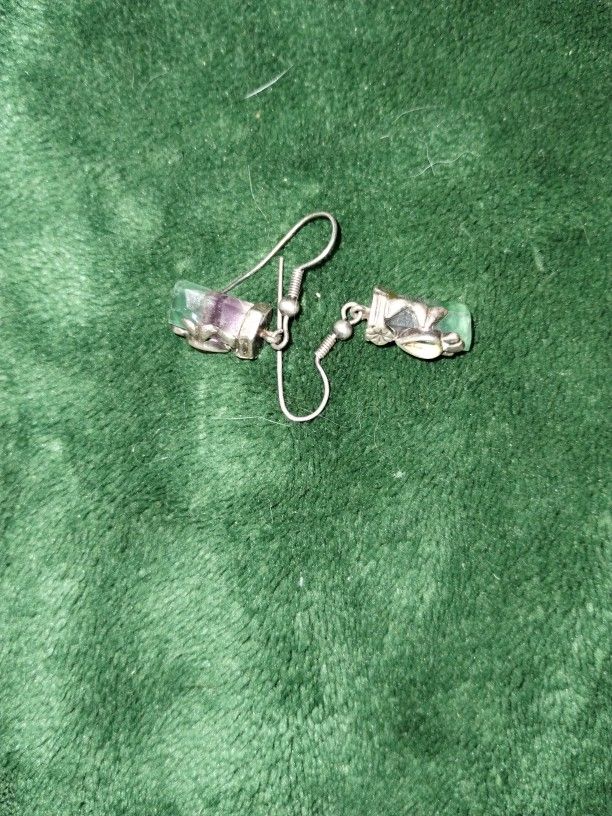 Crystal And Sterling Silver Earrings
