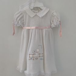 Baby 3 Piece Embroidered Cotton Dress 