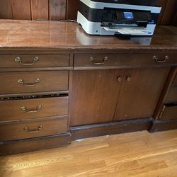 Cherry Hard Wood Office Credenza