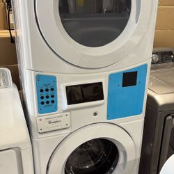 Whirlpool Commercial Laundry Center with Vented Gas Dryer CGT9100GQ1