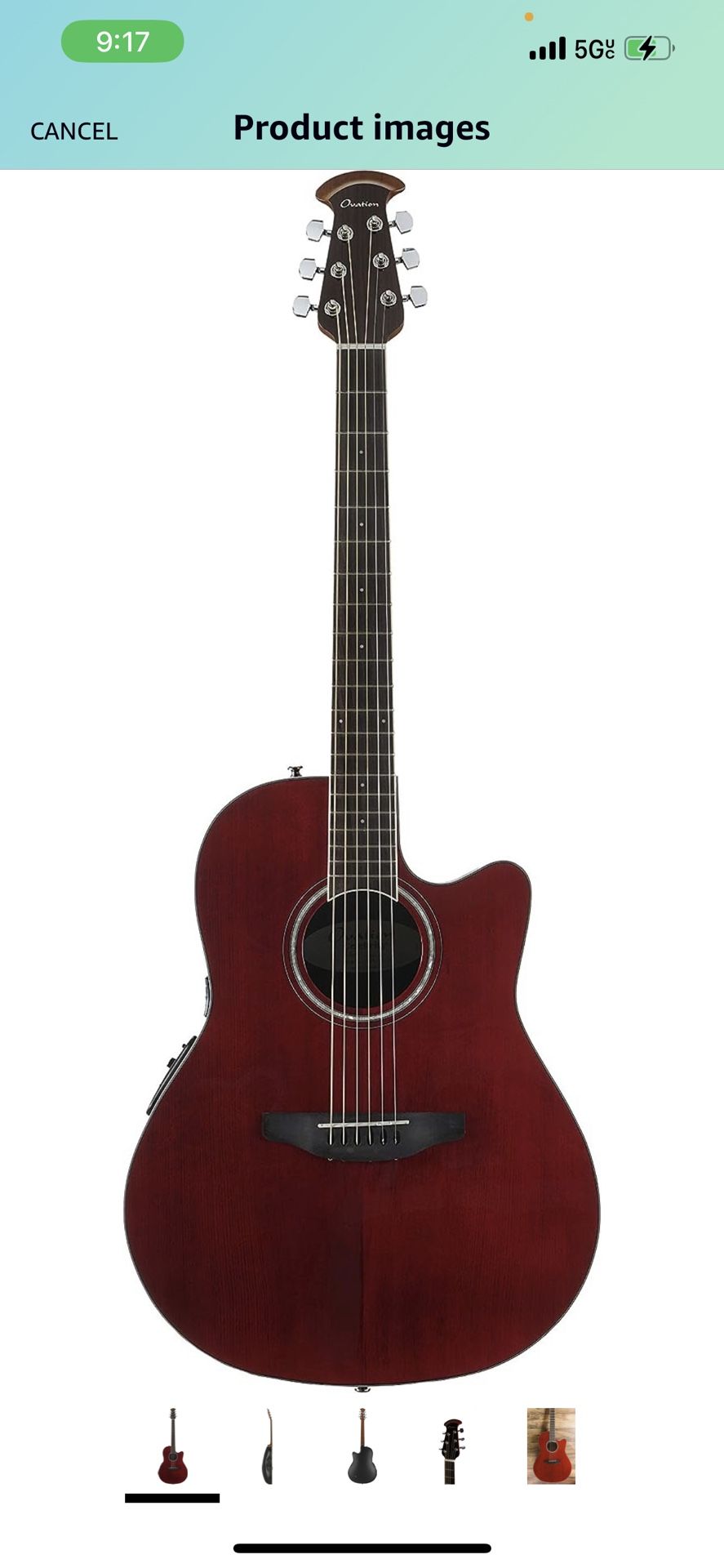 Ovation Electric Acoustic Guitar