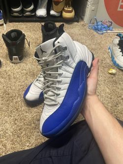 Air Jordan 12 Retro White Blue Sneakers
