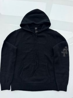 chrome hearts cross patch cashmere hoodie