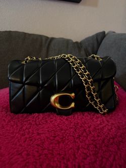 Coach tabby quilted 26 black