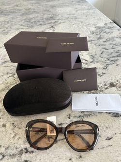 TOM FORD 55MM Oval Sunglasses