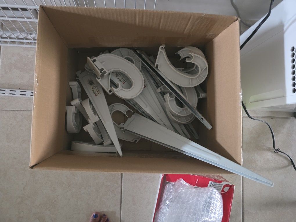 Closet Shelves, brackets and support bars