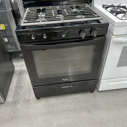 Gas Stove Whirlpool Black Brand New $ 650