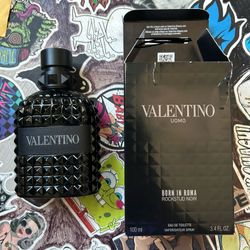 Valentino Uomo Born In Roma Rockstud Noir 3.4 oz/100ml EDT Cologne for Men
