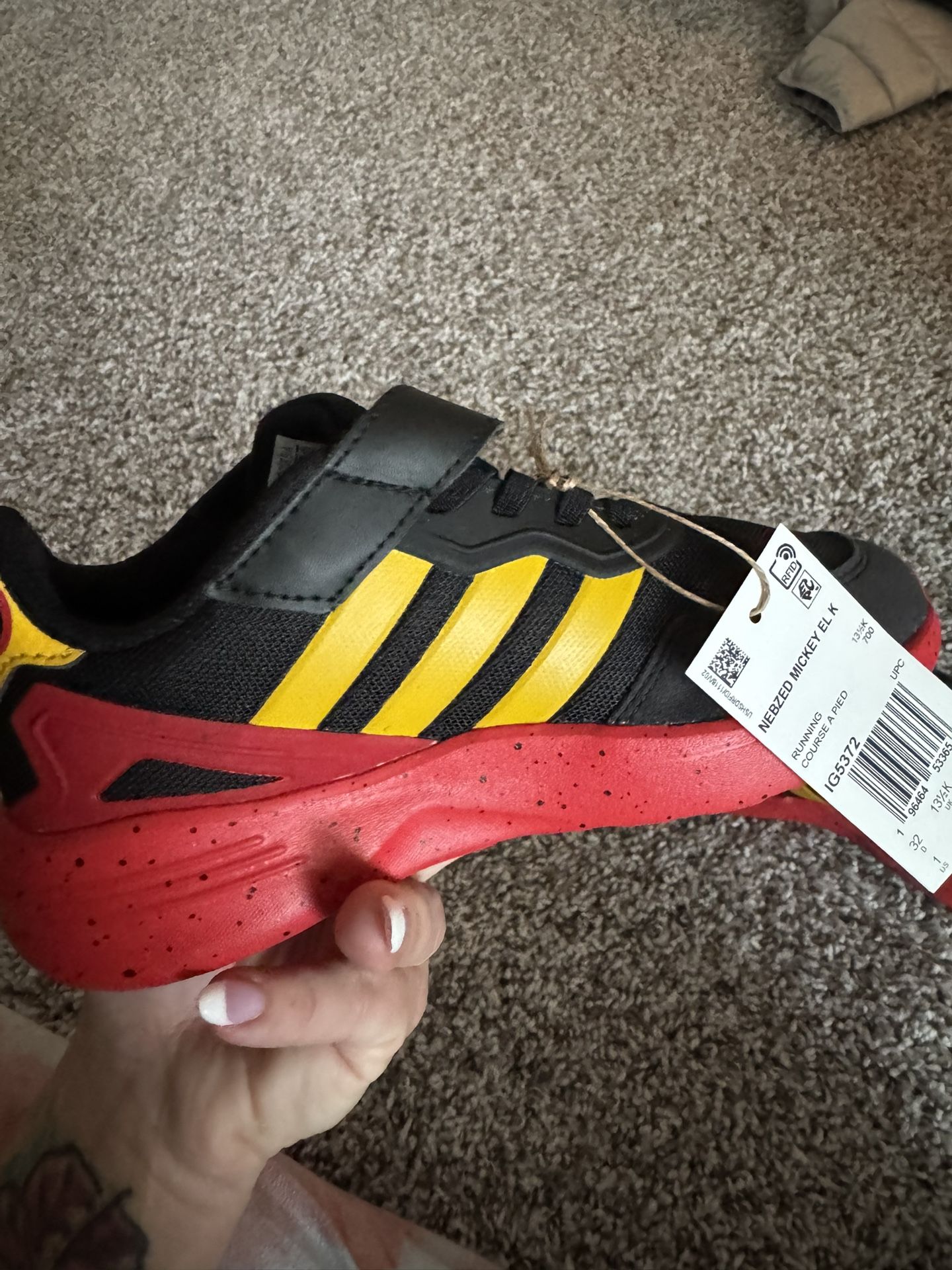 Mickey Adidas Shoes Size 1