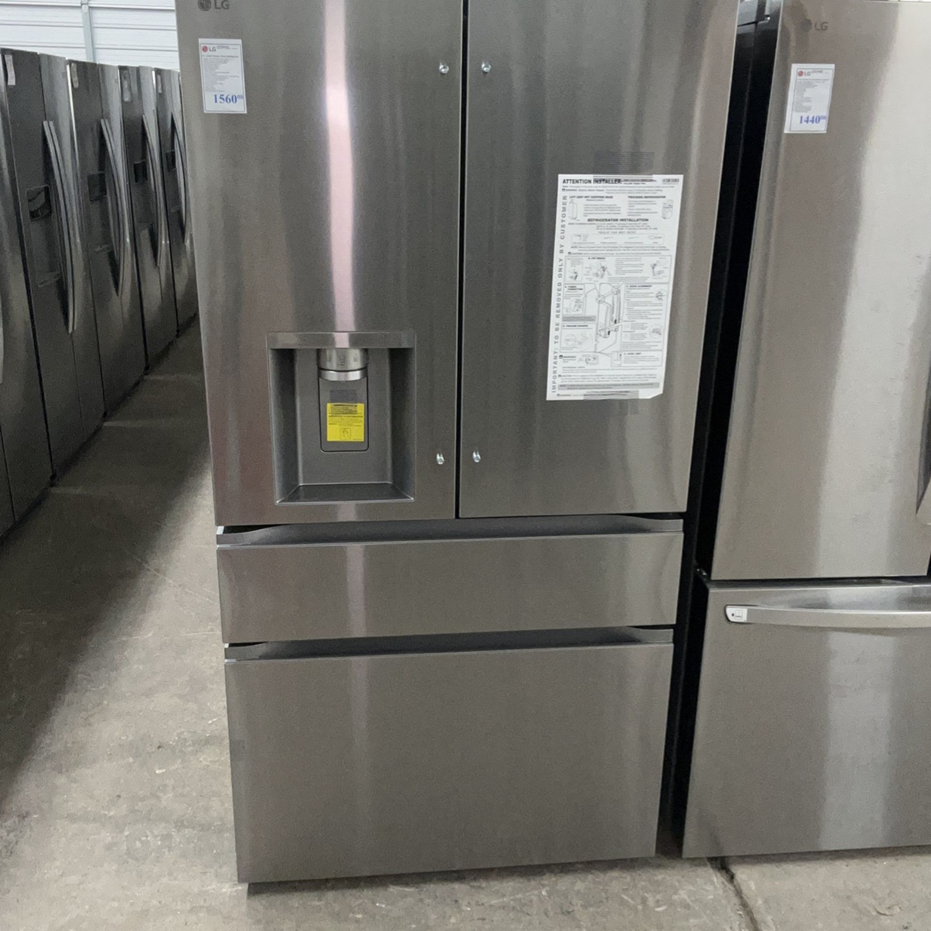 Lg Four-Door Stainless Steel French Door Refrigerator