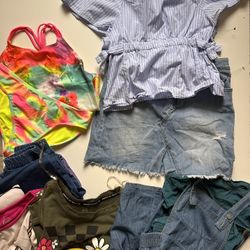 Girls Size 18 Shirt Dress Skirt Swim Suit Pants