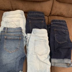 5 Pairs Of Girls Shorts Size 8 