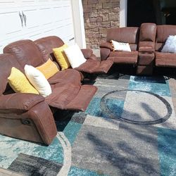 Reclining Sofa and Loveseat Set 