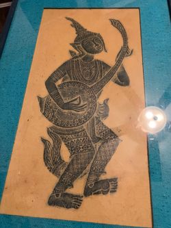 Thai temple rubbing vintage