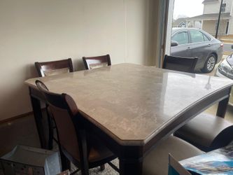 Marble Table And Six Chairs