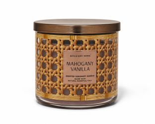 Bath and Body Works 3-Wick Mahogany Vanilla Candle