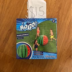 $15 New! Bestways H2O GO! Watermelon Sprinkler