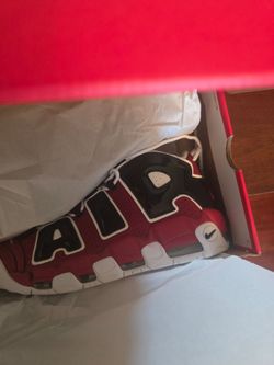 NWB Nike Air More Uptempo 720 QS SZ 11.5 Red White Black. CJ3662-600 Max DS
