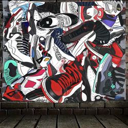 Nike Jordan Tennis Shoe Wall Art Decor 