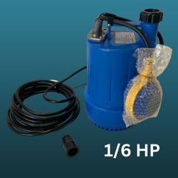 New, 1/6 HP Submersible Water Pump