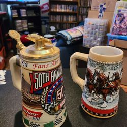 Vintage Budweiser Collectable Beer Steins 