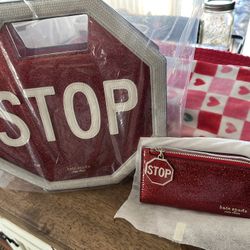 Kate Spade NY Cars Glitter Patent Leather 3D Stop Sign Crossbody