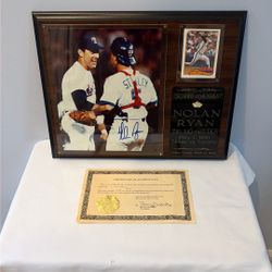 Autographed Photograph On Plaque Limited Edition #553 of 1500 With COA in Original Box