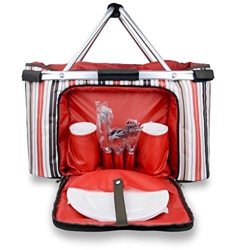 Insulated picnic basket cooler Cedar Trail Brand New