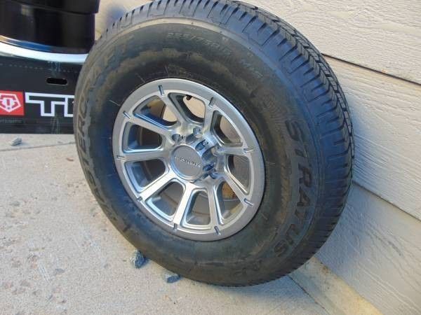 New 16X8 Gunmetal & Machined Rims 265 75 16 Mastercraft 4PLY 6X5.5 0MM Offset