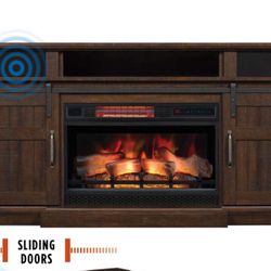 Bluetooth TV Stand W/Electric Fireplace