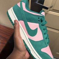 Pink And Green Dunks