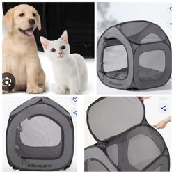 Lightweight Dog Crate, Foldable Pop-Up Kennel for Small and Medium Dogs, Portable Dog Playpen for Indoor and Outdoor Use
