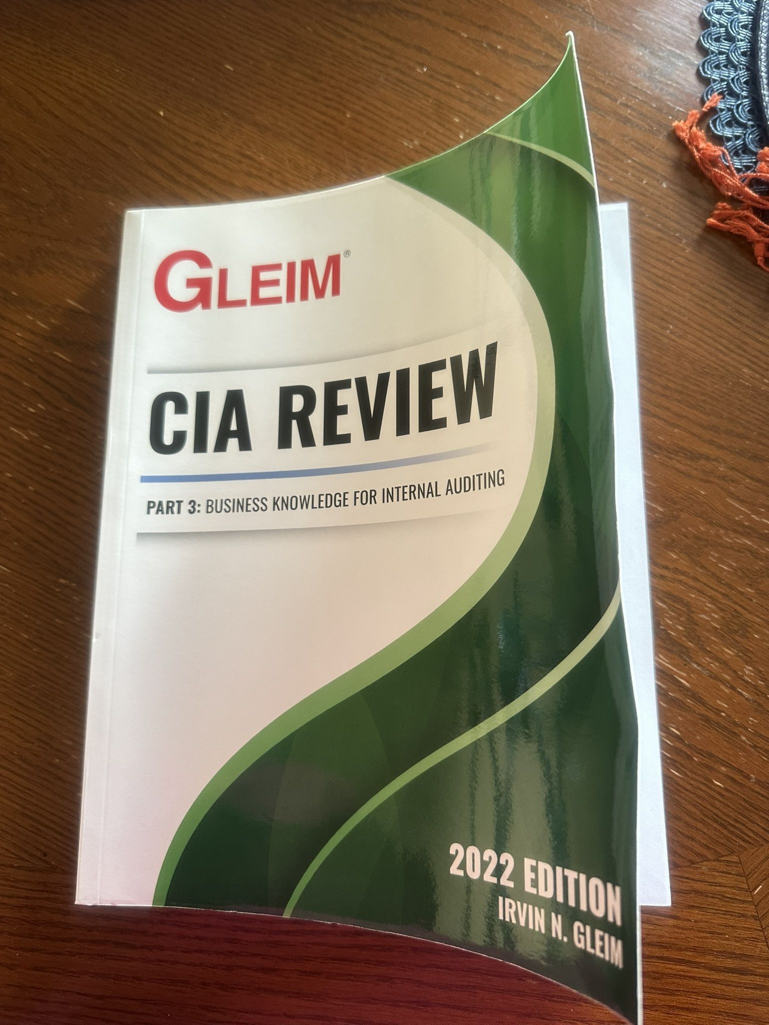 Gleim CIA Review 2022 Part 3. Business Knowledge For Internal Auditing PB, VG