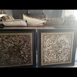 2 Large Hanging Artwork 