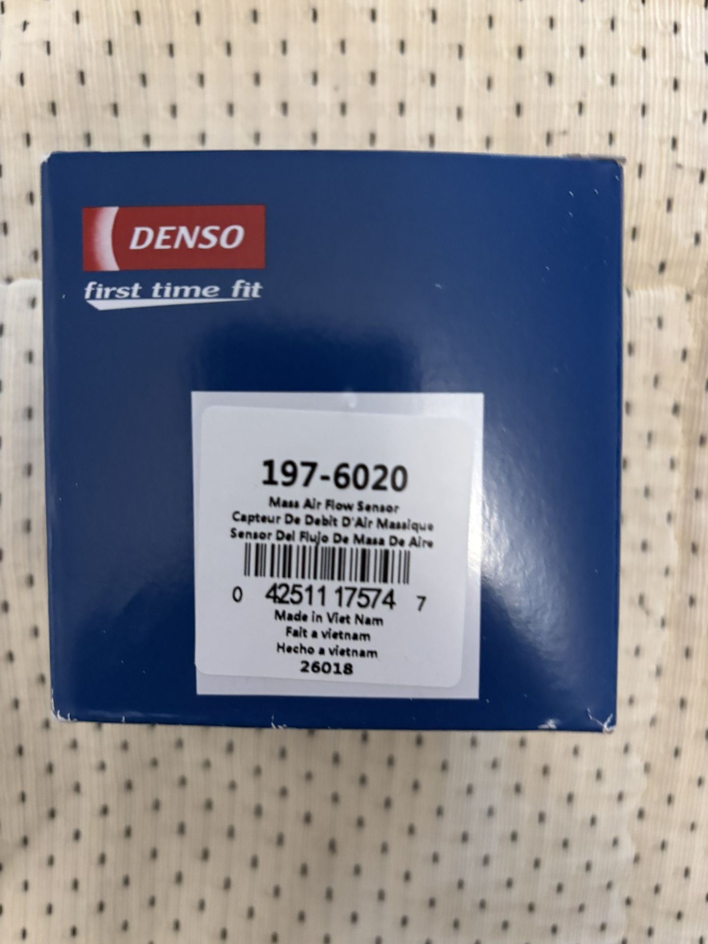Mass air Flow Sensor Denso 197-6020