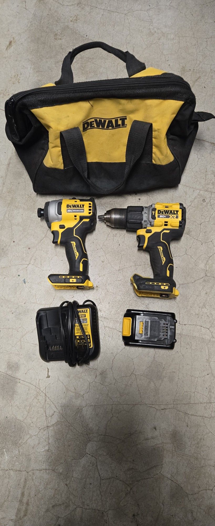 Dewalt Hammer Drill And Impact Driver 20v