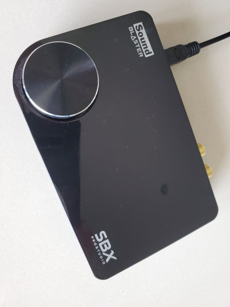 Sound Blaster SBX external USB laptop PC sound card