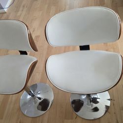 Free Bar Stools (Set of 2) - Adjustable - Used - Free