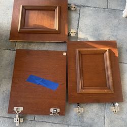 FREE: 3 Wooden Cabinet Doors 13-7/8”x 16-1/2”