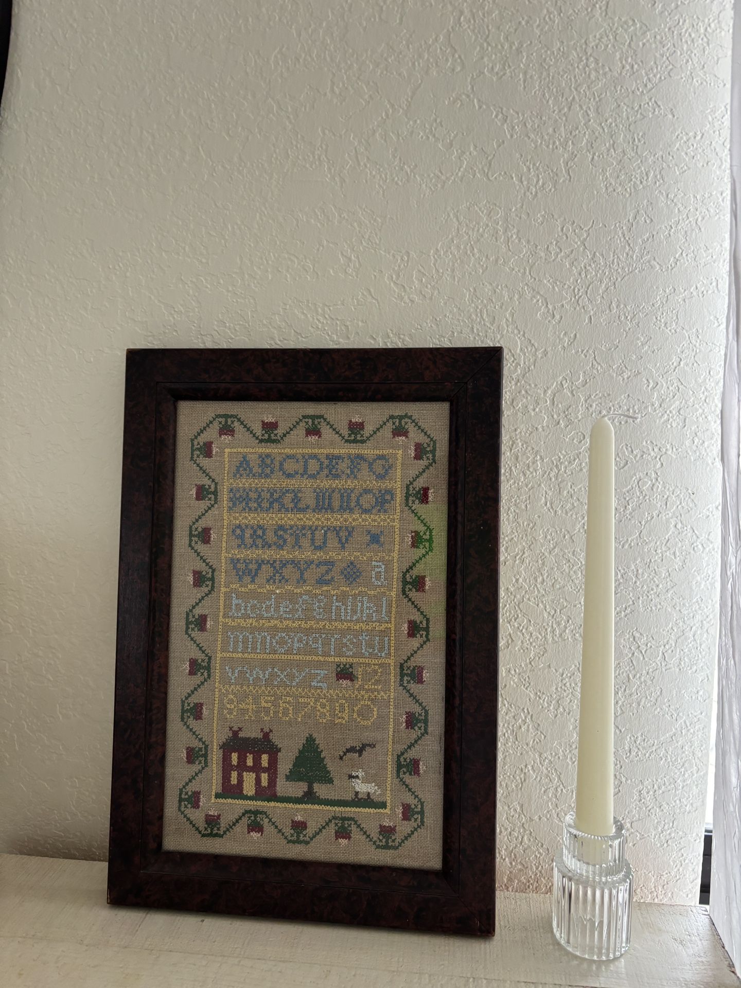 Sullins House ABC 123 Stitch Framed