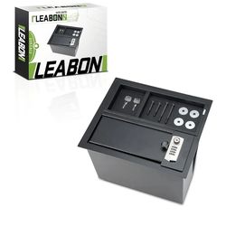 New Center Console Safe Guns Storage Box Compatible with 2014-2022 Toyota Tundra 5.7L V8, with 4-Digit Combo Lock, 2 Keys, Organizer Coin Tray - 00016