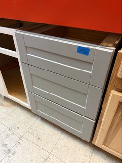 Gray base kitchen cabinets 24”In