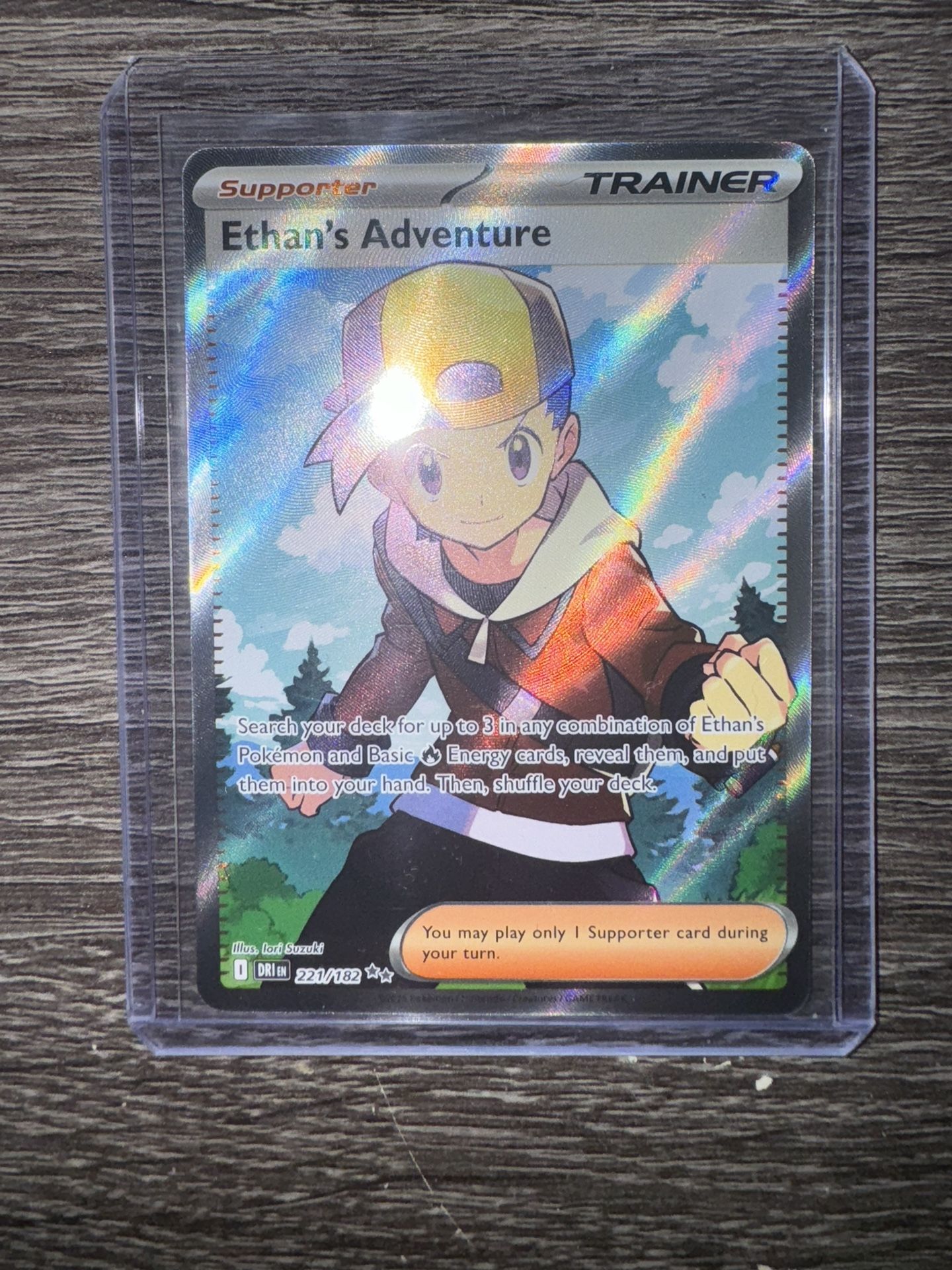 Ethan’s Adventure Full Art Trainer Pokemon Card: Destined Rivals