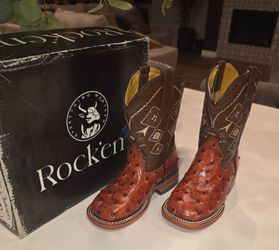 🤠👢 Rock'Em Toddler Western Boots – New in Box 👢🤠 size 8