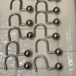 Shower Curtain Hooks 🪝 12 Pcs.