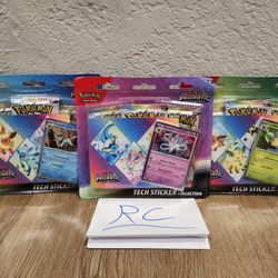 Pokemon Prismatic Evolutions TECH STICKER PACK - FULL SET